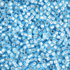Miyuki Delica Seed Beads – Size 11/0 (1.6 mm), DB0692, Semi Matte Silver Lined Sky Dyed Blue, 7.2 g, Approx. 1440 Beads, Made in Japan - color: DB0692 - Semi Matte Silver Lined Sky Dyed Blue