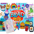Made By Me Ultimate Bead Pets by Horizon Group USA, Bead Pets Crafts for Kids, Includes Over 1400 Beads, Cording, Keychains & Carabiner Clips, Design Templates, Storage Cases & More - style: Ultimate Bead Pets