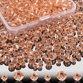 560 Pcs Faceted Rondelle Crystal Beads, Spacer Beads for DIY Crafts, 4/6/8mm (Rose Pink) - color: Rose Pink