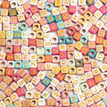 900pcs Square Colorful and Gold Letter Beads Acrylic 6x6mm Cube Beads for Bracelets Necklaces and Jewelry Making Alphabet Bead - color: Colorful-Gold