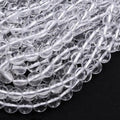 Zenkeeper 116 Pcs Clear Quartz Beads for Jewelry Making 6 MM Clear Quartz Gemstones Loose Stone Beads - color: Clear Quartz, size: 6MM, 116-120pcs
