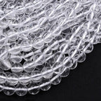 Zenkeeper 108 Pcs Clear Quartz Beads for Jewelry Making 8 MM Clear Quartz Gemstones Loose Stone Beads - color: Clear Quartz, size: 8MM, 108pcs