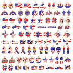 SANNIX 110Pcs Independence Day Charms, Patriotic Charms 4th of July Red White Blue Charm American Flag Charm for Bracelets Necklaces Earrings Making - style: Patriotic Charms