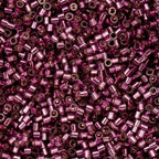 John Bead 25g Cylin Beads Raspberry Silver Lined 11/0 Glass Cylindrical Seed Beads for Jewelry Bracelets Necklaces Earrings Making Embroidery - color: Raspberry Silver Lined
