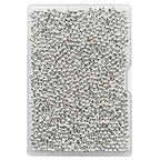 2000 Pieces 3.2mm Silver Iron Metal Spacer Bead Round Loose Beads - size: 3.2mm