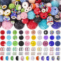 HUISUYTON 182 Pcs Beads for Pens, Beadable Pen Beads, 12/16/20mm Rhinestone Bead with Spacer Bead for Bracelet Necklace Earring Jewelry Pen Making - color: 182 PCS Rhinestone Beads Set