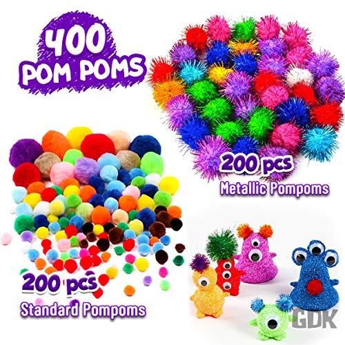 GoodyKing Arts and Crafts Supplies for Kids - 1170Pcs+ Craft Art Supply Kit for Toddlers Kids Craft Supplies & Materials Age 4 5 6 7 8 9 - Christmas D.I.Y. Crafting School Supplies - size: Large