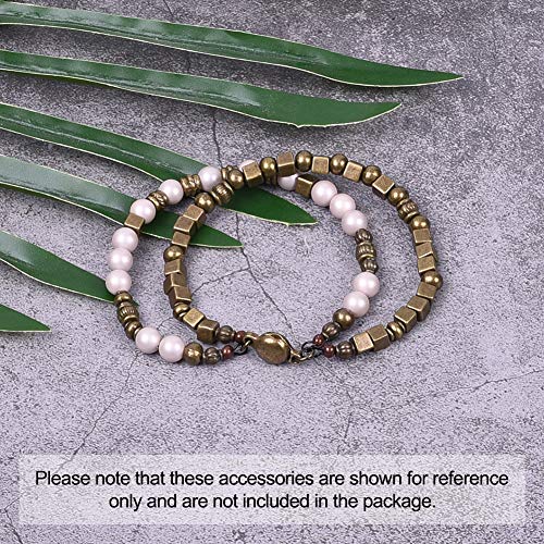 Beadthoven 360pcs 6 Style Antique Bronze Mixed Style Spacer Beads Tibetan Alloy Tube Round Barrel Column Metal Spacers for Jewelry Necklace Bracelet Making - color: Antique Bronze-Barrel-6styles