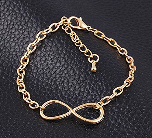ALIMITOPIA Infinity Symbol Connectors Jewelry Making Charms Pendants - color: 8 Infinity Symbol-13*32mm-KC gold(50pcs)