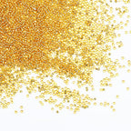 Transparent Gold with Silver Lined Beads Size 12/0 Crafts Glass Seed Beads 2mm for Jewelry Making (Total About 100g About 11000pcs) - color: Transparent Gold with Silver Lined, size: 2mm