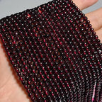 MJDCB Natural Stone Beads Garnet Round Loose Beads for Jewelry Making DIY Bracelet Necklace (4mm) - color: Garnet, size: 4mm