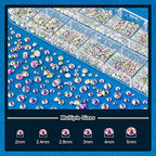 BELLEBOOST Nail Art Rhinestone Glue Gel&2 Boxes Flatback Gems Kit, 1 Tube of 15ml Rhinestone Gel Glue(UV/LED Needed)+Crystal AB Gems+Flat-Back Round Glass Clear Gemstones with Pickup Tools - color: A04-AB+ Clear