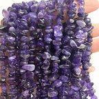 7-8mm Natural Amethyst Gemstone Chips Loose Beads Semi Precious for Jewelry Making DIY Handmade Craft Supplies 1 Strand per Bag Approxi 34" - color: Amethyst Chips