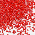 Seed Beads 200 Grams About 6500pcs, 3mm 8/0 Red Glass Craft Beads for Making Earrings, Bracelets, Pendants, Waist Jewelry,DIY Handmade Seed Beads (Red) - color: Red, size: 3mm