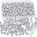 100pcs Soccer Beads with 5.5 Yard Elastic Rope,Acrylic Sports Beads DIY Spacer Bead for Necklace Bracelet Keychains Handmade Jewelry Making Accessories Craft Supplies,12mm(Soccer) - color: Soccer