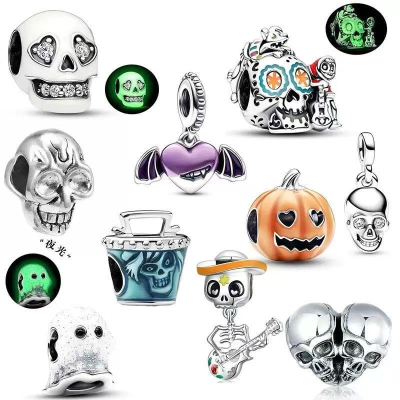 10 Pack Silver Charms,CZ Pendant Charms for Bracelets and Necklaces, DIY Jewelry Accessories,Jewelry Charm Set for Women Wife Gift.Birthday Gift - style: set40