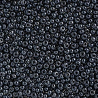 John Bead Czech Seed Beads 10/0 Metallic Gunmetal, 100g - color: Metallic Gunmetal