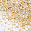 ANCIRS 2000pcs 7mm Spacer Beads Caps for Jewelry Making, Metal Flower Bead Caps for Bracelet Necklace- Gold & Silver - color: 2000pcs gold & silver