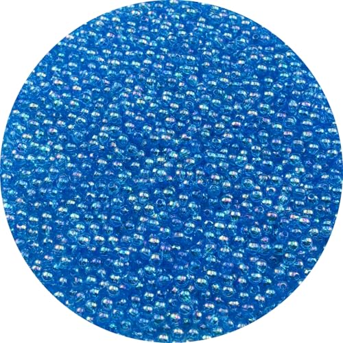 2000pcs 4mm Acrylic Round Beads AB Colors Acrylic Beads Round Spacer Beads with Hole for DIY Bracelet Necklace Jewelry Making Supplies Handmade Craft(Lake Blue AB) - color: Lake Blue AB, size: 4mm