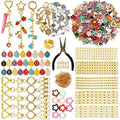 428Pcs Charms Lip Gloss Keychain Making Kit, DIY Craft Keychain Making Supplies with Charms, Jump Rings, Lobster Clasps, Key Chain Hooks, Extender Chains & Plier, Diy Bag Charm Kit for Craft Supplies