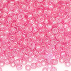 IOOLEEM Pink Glitter Pony Beads,1200pcs Beads for Bracelets Making & Hair braiding, Kandi Friendship Bracelets & Jewelry Making. - color: Pink Glitter