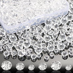 560 Pcs Briollete Crystal Glass Beads for Jewelry Making, Faceted Rondelle With Box, Spacer for DIY Craft Bracelets Charms Wind Chimes, 4/6/8mm (Transparent) - color: Transparent