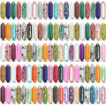 Nuenen 100 Pcs Healing Crystals Stones Sets, Hexagonal Bullet Shaped Wand Stones Bulk Gemstone Amethyst Chakra Crystals for Witchcraft Meditation Divination Mothers Day Gifts Women