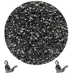 1000Pcs Beads Tips Knot Covers Clamshell Crimp Tips Beads Set Jewelry Making Beads Open Clamshell Fold-Over Bead Tips for Knots & Crimp Findings Jewelry Making DIY Craft（Gun Black） - color: Gun Black