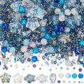 SUNNYCLUE 1 Box 3000+Pcs Starfish Beads Bulk Ocean Themed Beads Blue Sea Turtle Bead Glass Ocean Beads Summer Hawaii Beach Beads Glass Spacer Beads for Jewelry Making DIY Bracelet Earrings Necklace - style: Ocean 2