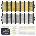 HUISUYTON Necklace Chain for Jewelry Making,45.93 FT 14 Rolls Stainless Steel Jewelry Chains Bulk with Jump Rings, Lobster Clasps, Connectors for DIY Necklace Earring Bracelet(Gold & Silver) - color: Gold and Silver-45.93Ft