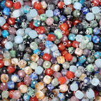 LE SKY 20 Pcs Square Stone Pendants Faceted Chic Natural Healing Crystal Charms Gemstone Beads for Jewelry Making Necklace DIY
