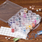 Bead Organizer, Bead Containers, 30 Grids Diamond Painting Storage Containers Clear Bead Organization Diamond Painting Accessories Small Storage Container for Beads Seeds Glitter Rhinestones (1 Pack) - size: The outer box: 16 x 14 x 5.3cm (1 Pack)