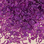 2000pcs Glass Bugle Beads, Tube Beads Bulk, Mini Long Tiny Small Waist Loose Spacer Embroidery Beaded for Bracelets Jewelry Making Sewing, Crafts, 2×6mm, Pinkish Purple - color: Pinkish Purple