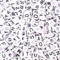 FASHEWELRY 300Pcs Cube White Acrylic Letter Beads 6x6mm Alphabet A-Z Spacer Beads for DIY Bracelet Necklace Jewelry Making - color: Mixed Letters, size: 6x6x6mm