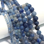 Zenkeeper About 180 Pcs Blue Aventurine Beads for Jewelry Making 4 MM Blue Aventurine Gemstones Loose Stone Beads - color: Blue Aventurine, size: 4MM, about 180pcs