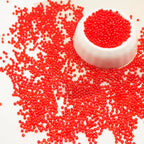 Red Glass Seed Beads 5000 Pcs, 3mm Small Craft Pony Beads Bulk for Bracelets, DIY Necklace Ring Waist Chain - color: Red