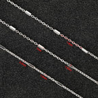 UMAOKANG 32.8 Feet Silver Necklace Chains Bulk for Jewelry Making Silver Plated Brass Tube Bar Link Chain Roll with Jump Rings and Lobster Clasps - color: Silver Tube Bar