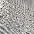 Natural Stone Beads Square Faceted Beading Clear Crystal Gemstone Loose Beads for Jewelry Making 7.9 inches 2 Strands - color: clear crystal
