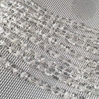 Natural Stone Beads Square Faceted Beading Clear Crystal Gemstone Loose Beads for Jewelry Making 7.9 inches 2 Strands - color: clear crystal