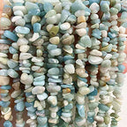 5-8mm Natural Amazonite Gemstone Chips Loose Beads Semi Precious for Jewelry Making DIY Handmade Craft Supplies 1 Strand per Bag Approxi 34" - color: Amazonite Chips