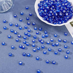1000Pcs Letter Beads Transparent Acrylic Alphabet Beads Blue Flat Round Disc Letters Spacers White Alphabet Pattern Loose Spacer Charms for DIY Bracelet Jewelry Making 7x4mm - color: Blue