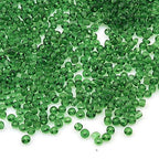 Perlin Glass Seed Beads 3mm 8/0 Round Mini Small Pony Beads 3300pcs for Making Earrings Bracelets Pendants Waist Jewelry DIY Handmade Transparent Color Kit (Pine Green) - color: Pine Green