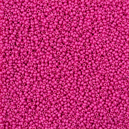 John Bead Czech Glass Seed Beads 11/0 Terra Intensive Pink Matte, 23 Grams of DIY Jewelry Making Beads Preciosa (Jablonex) - color: Pink Matte