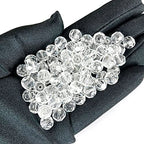 Jmassyang 100 Pieces 8mm Faceted Round Crystal Glass Beads Spacer Beads for Jewelry Making, Bracelets Necklaces Earrings Wind Chimes Suncatchers(Crystal Clear) - color: Crystal Clear, size: 8mm