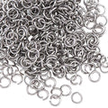 DanLingJewelry 1000 pcs 304 Stainless Steel 19 Gauge Open Jump Rings 6mm for Jewelry Making Connectors Jewelry Finding Stainless Steel Color - color: 1000 pcs - ф6mm δ 1mm
