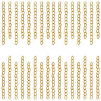100Pcs Necklace Chain Extender for Jewelry Making,Stainless Steel Bracelets Extender Bracelet Chain Extenders Chains Extensions Tails for Necklaces Bracelet,Anklets,Jewelry Making Supplies(Gold) - color: 100pcs Gold