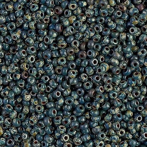 Picasso 6 Color Set 51GM Miyuki Round Rocaille Seed Beads Size 11/0, Each in 2", 8.5 Gram Tube