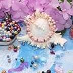 200Pcs Glass Pearl Beads Faux Pearls Round Czech Tiny Satin Luster Spacer Loose Beads Bulk with Holes Handcrafted for DIY Bracelets Jewelry Making Crafts Supplies (6MM, Pink) - color: Pink, size: 6MM
