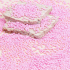 8/0 Glass Seed Beads Bulk, Light Pink 3mm Tiny Round Craft Seed Bead, Small Mini Pony Beads for Jewelry Making Bracelet Necklace Wrist Beading Weaving Supplies, 2500pcs - color: Light Pink