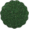 5100 Pcs Size 8/0 Glass Seed Beads, 3 mm Emerald Green Small Mini Spacer Loose Pony Beads for Jewelry Making and DIY Crafts - color: Emerald Green, size: Medium